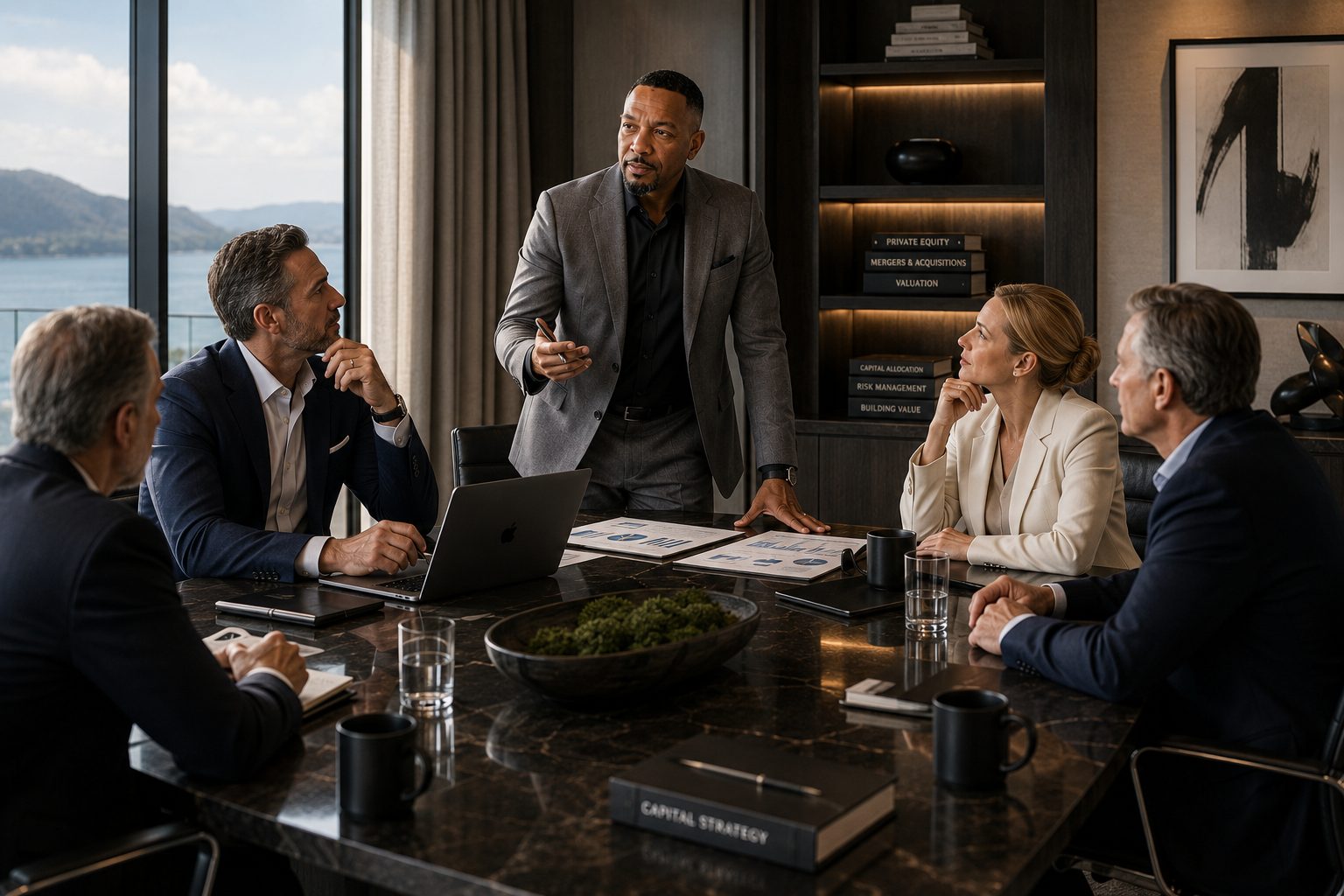 Advisory session around the boardroom table